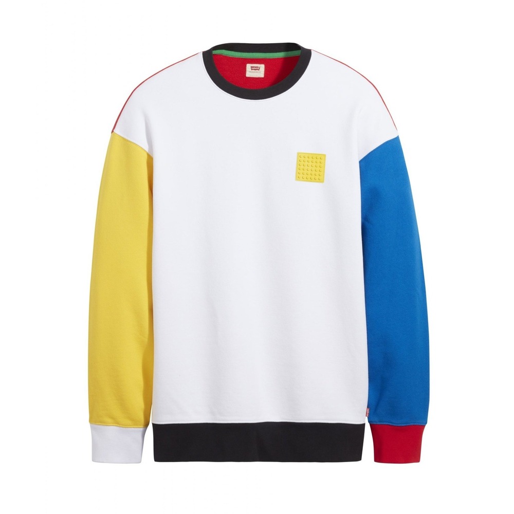 Levi's x LEGO Limited Edition Relaxed Fit‎ Colorblock Sweatshirt Multi Colour L